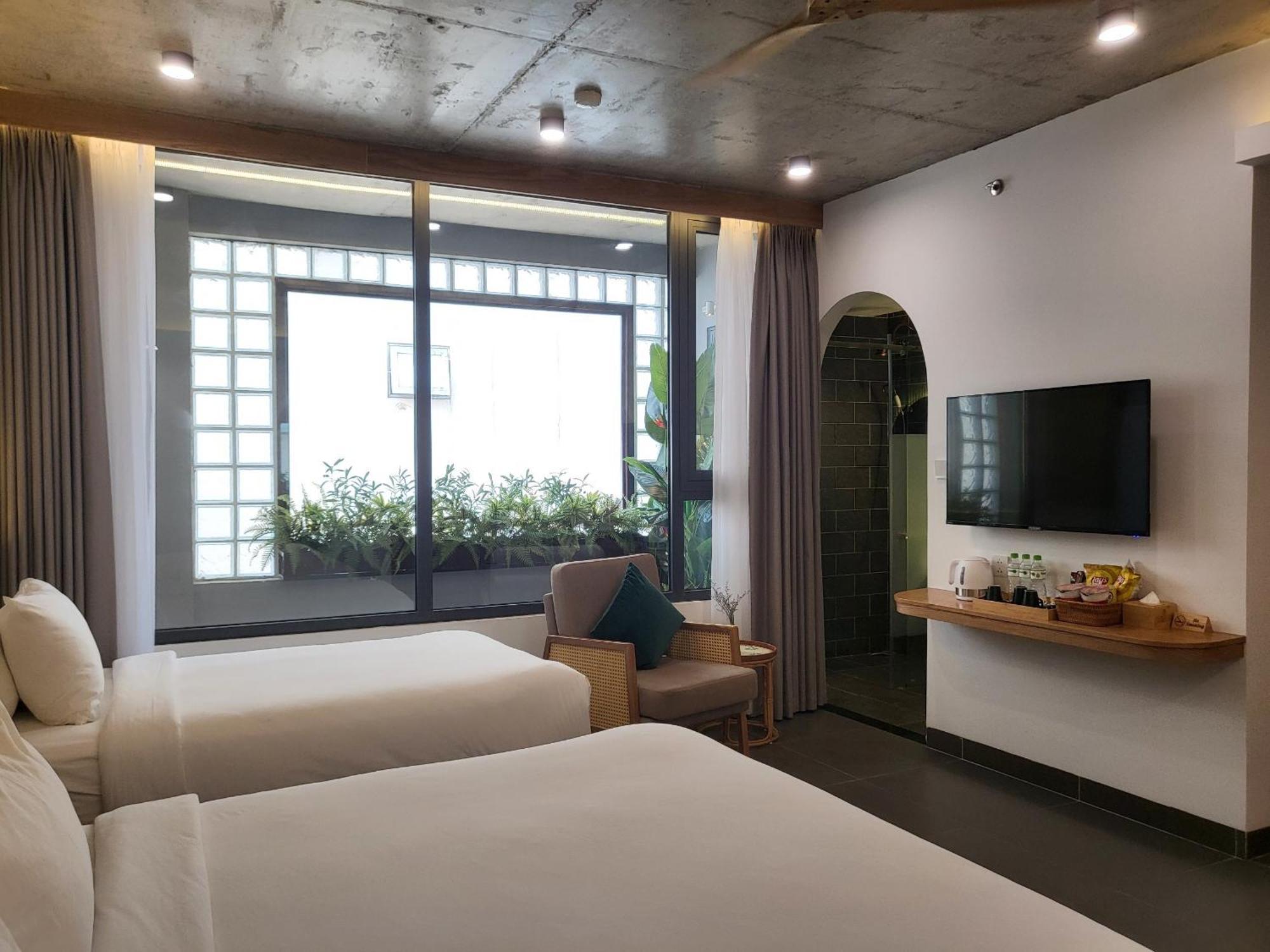 Leaf Beachfront Hotel Da Nang Bagian luar foto
